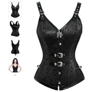 Kimring | Corset Top | Gothic Steampunk Steel Boned Bustier